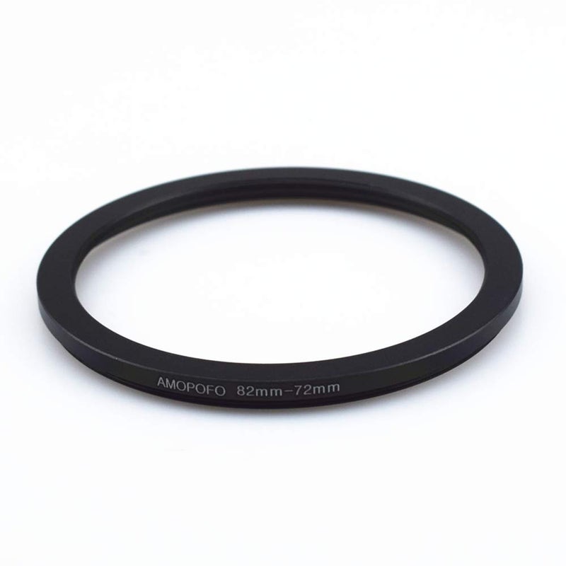 Amopofo 82mm to 72mm Step-Down Rings Lens Filters Ring Compatible with UV,ND,CPL,Made of CNC Machined Metal with Matte Black Electroplated Finish,All 82mm Camera Lenses & 72mm Accessories - Image 3